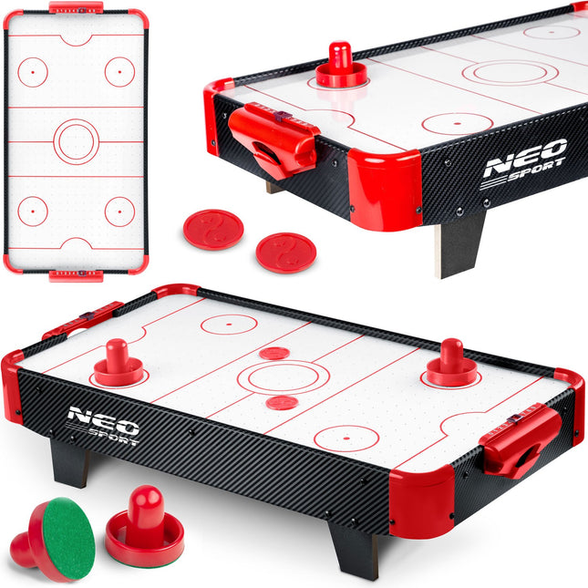 Mini Airhockey Spillebord - Bærbart Bordspil til Underholdning og Konkurrence