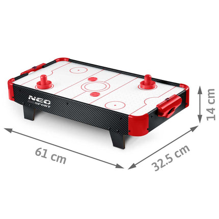 Mini Airhockey Spillebord - Bærbart Bordspil til Underholdning og Konkurrence