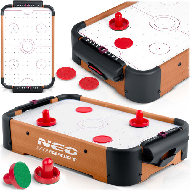 Mini Airhockey Bord til Indendørs Leg - Perfekt til Børn og Familier
