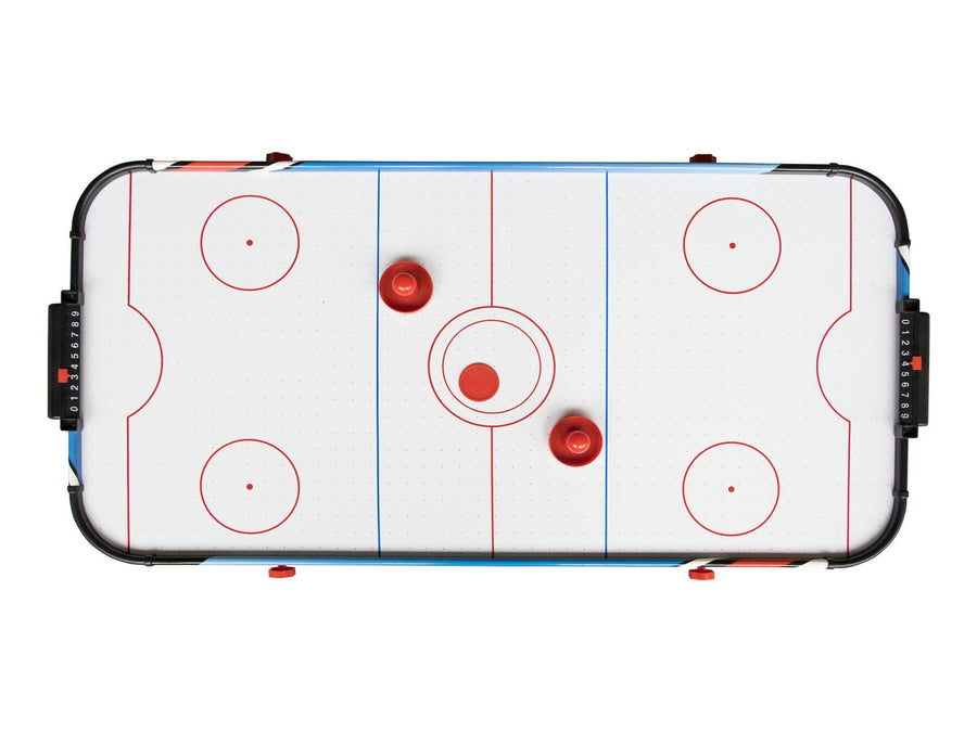 Stort foldbart airhockeybord til underholdende spil for hele familien