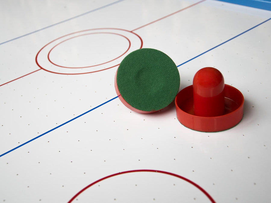 Stort foldbart airhockeybord til underholdende spil for hele familien