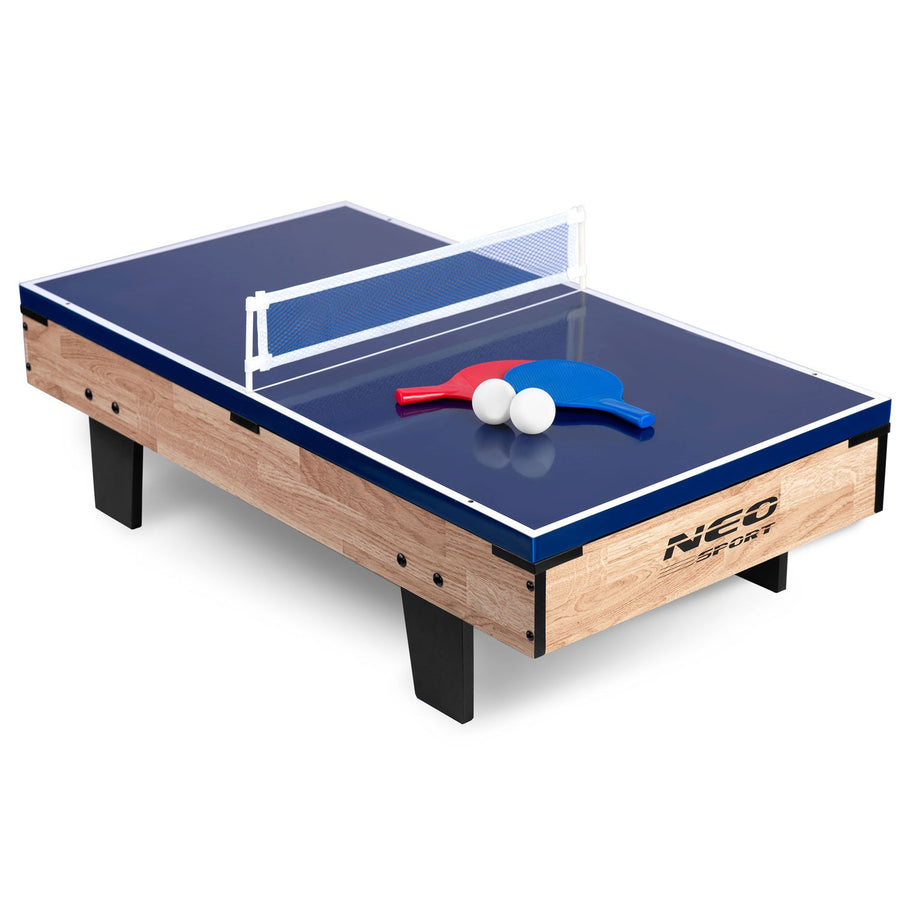Spillebord 4-i-1 til bordfodbold, bordtennis, airhockey og billard - perfekt til hjemmeunderholdning