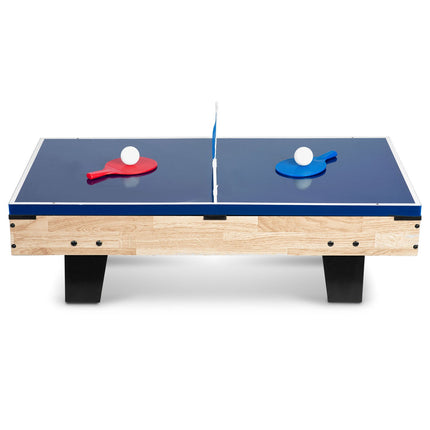 Spillebord 4-i-1 til bordfodbold, bordtennis, airhockey og billard - perfekt til hjemmeunderholdning