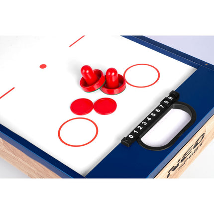 Spillebord 4-i-1 til bordfodbold, bordtennis, airhockey og billard - perfekt til hjemmeunderholdning