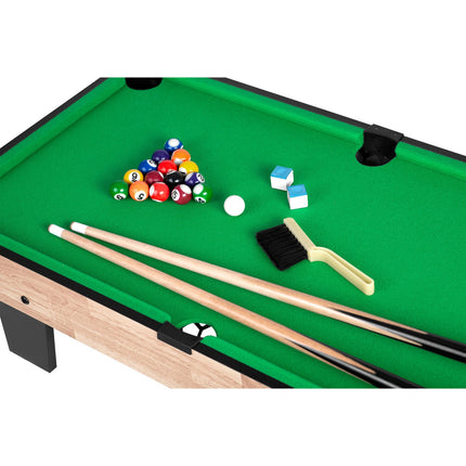 Spillebord 4-i-1 til bordfodbold, bordtennis, airhockey og billard - perfekt til hjemmeunderholdning