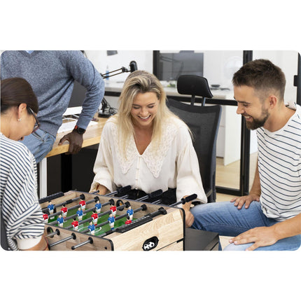 Spillebord 4-i-1 til bordfodbold, bordtennis, airhockey og billard - perfekt til hjemmeunderholdning