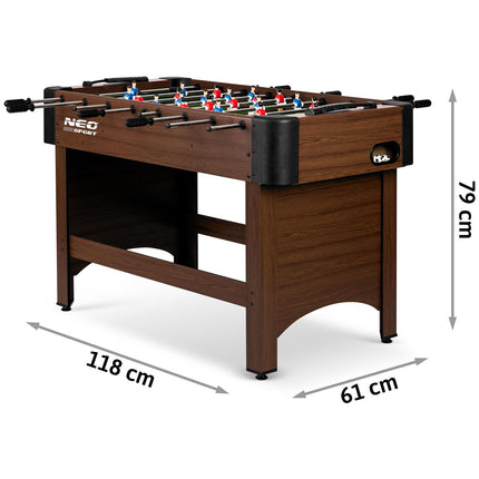 Bordfodboldbord til hjemmet - 118x61 cm, perfekt til sjove stunder med familie og venner