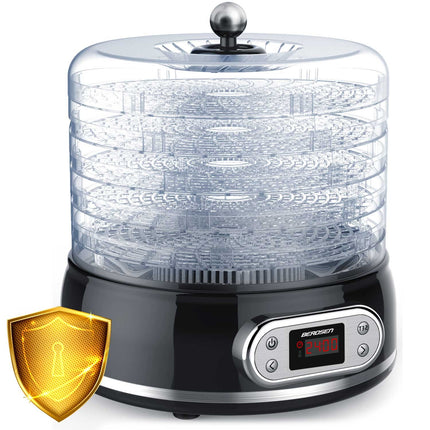 Maddehydrator til tørret frugt, grøntsager, svampe og kød - 10 liter kapacitet med temperaturkontrol 35-70°C