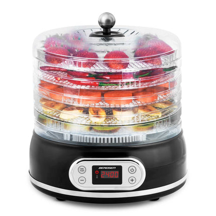 Maddehydrator til tørret frugt, grøntsager, svampe og kød - 10 liter kapacitet med temperaturkontrol 35-70°C