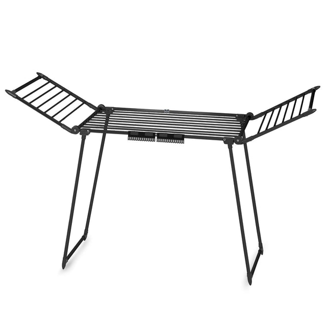 Teleskopisk tørrestativ med 27 m² tørreflade - foldbart og pladsbesparende design