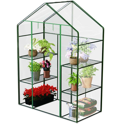 Havedrivhus 195x140 cm til dyrkning af planter og grøntsager på altan eller terrasse