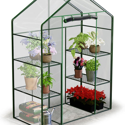 Havedrivhus 195x140 cm til dyrkning af planter og grøntsager på altan eller terrasse