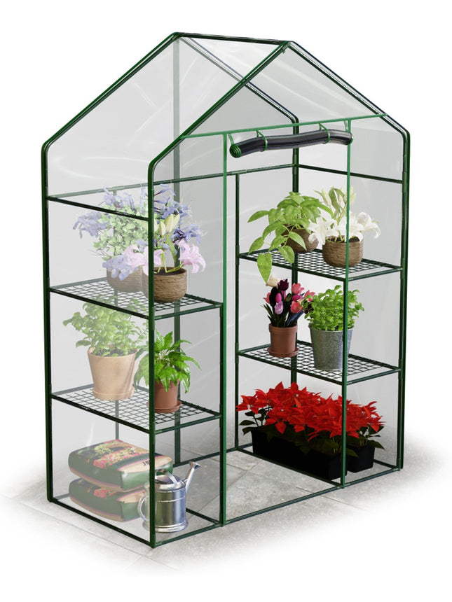 Havedrivhus 195x140 cm til dyrkning af planter og grøntsager på altan eller terrasse