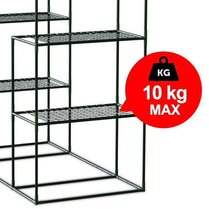 Havedrivhus 195x140 cm til dyrkning af planter og grøntsager på altan eller terrasse