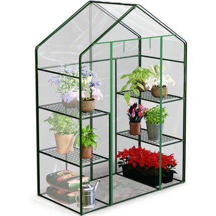 Havedrivhus 195x140 cm til dyrkning af planter og grøntsager på altan eller terrasse
