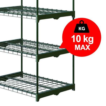 Havedrivhus til planter og grøntsager - 125 x 69 x 49 cm, ideelt til have, altan eller terrasse