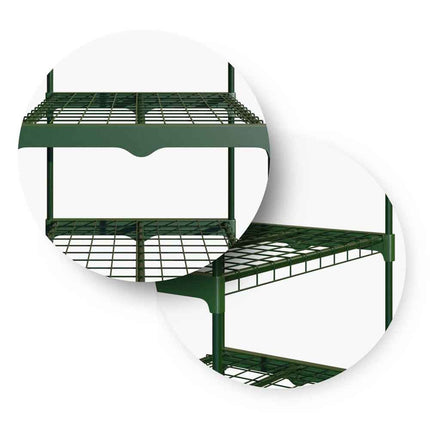 Havedrivhus til planter og grøntsager - 125 x 69 x 49 cm, ideelt til have, altan eller terrasse