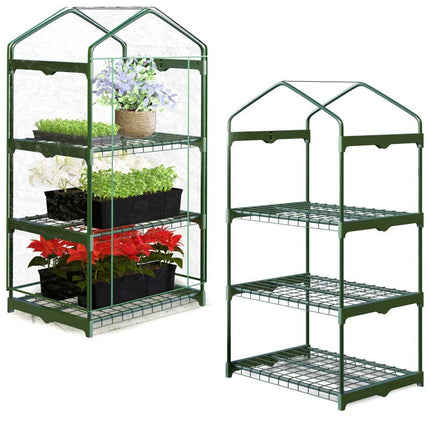 Havedrivhus til planter og grøntsager - 125 x 69 x 49 cm, ideelt til have, altan eller terrasse