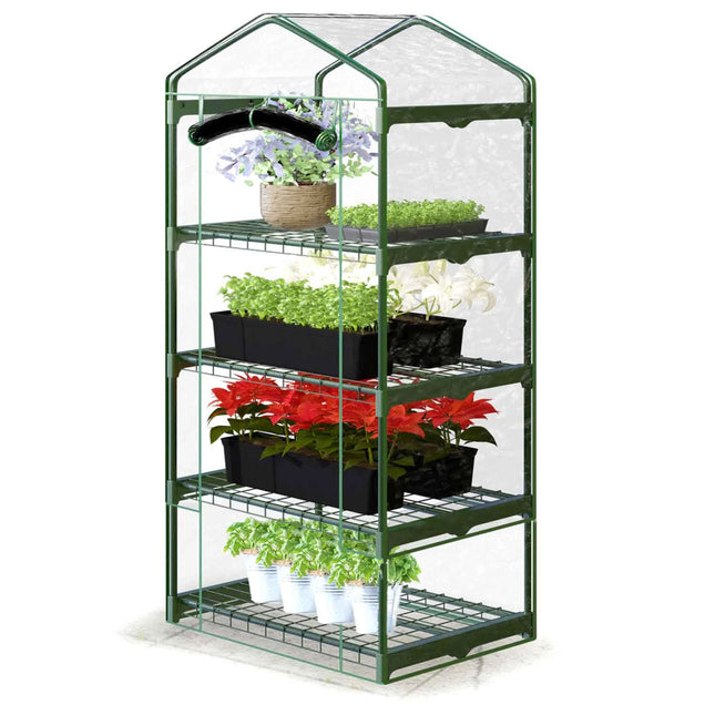Havedrivhus til planter og grøntsager - 160 x 70 x 50 cm, perfekt til altan og terrasse