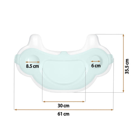 Bakke til højstol - ergonomisk og nem at rengøre, perfekt til fodring af babyer