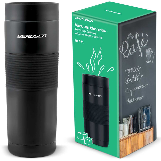 Vakuumtermokande 590 ml - Hold dine drikke varme i 12 timer og kolde i 24 timer, perfekt til rejser og hverdagseventyr