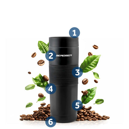 Vakuumtermokande 590 ml - Hold dine drikke varme i 12 timer og kolde i 24 timer, perfekt til rejser og hverdagseventyr