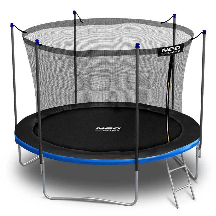 Havetrampolin 312 cm med sikkerhedsnet og metalstige - perfekt til haven