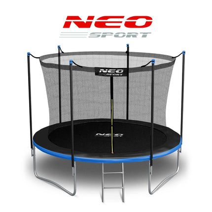 Havetrampolin 312 cm med sikkerhedsnet og metalstige - perfekt til haven