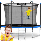Havetrampolin 312 cm med sikkerhedsnet og metalstige - perfekt til haven