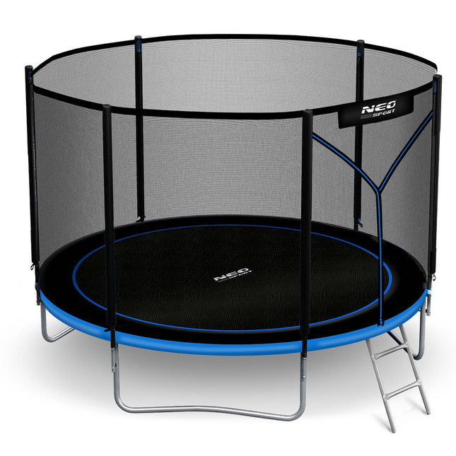 Holdbar havetrampolin 312 cm med sikkerhedsnet og stige - perfekt til sjov og leg i haven
