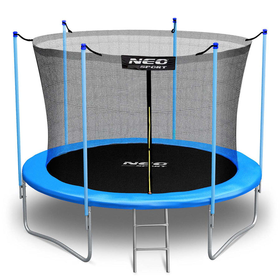 Havetrampolin 312 cm (10 ft) med indvendigt sikkerhedsnet, stige og 3 dobbelte ben