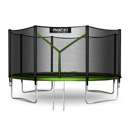 Havetrampolin 374 cm med sikkerhedsnet og stige - Holdbar og sjov for hele familien