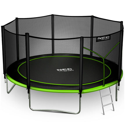 Havetrampolin 374 cm med sikkerhedsnet og stige - Holdbar og sjov for hele familien