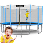 Havetrampolin 465 cm med sikkerhedsnet og metalstige - perfekt til sjov og leg i haven