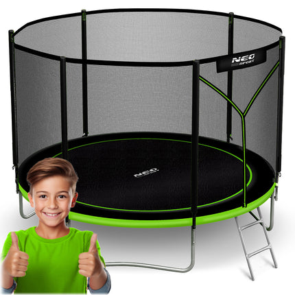Holdbar havetrampolin 183 cm med sikkerhedsnet og stige - perfekt til sjov og leg for hele familien