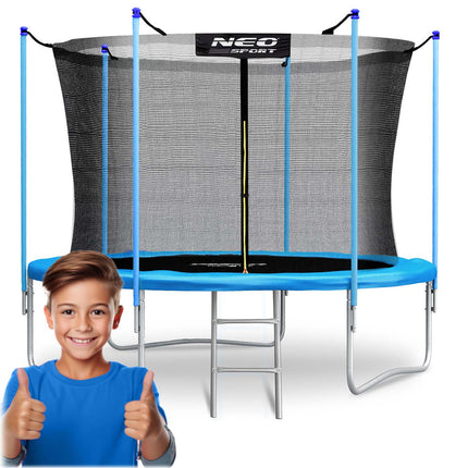 Havetrampolin 183 cm med sikkerhedsnet og metalstige - perfekt til haven