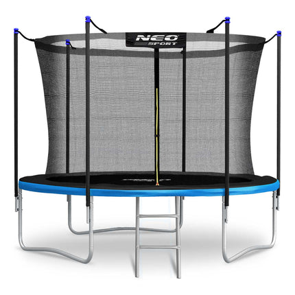 Havetrampolin 252 cm med sikkerhedsnet og metalstige - perfekt til haven