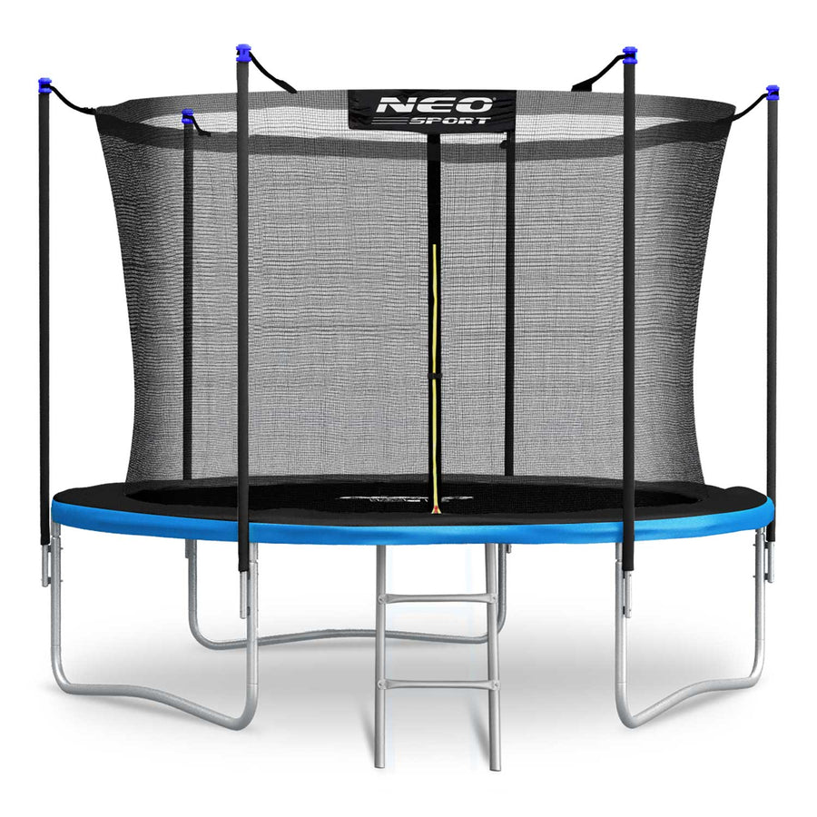 Havetrampolin 252 cm med sikkerhedsnet og metalstige - perfekt til haven