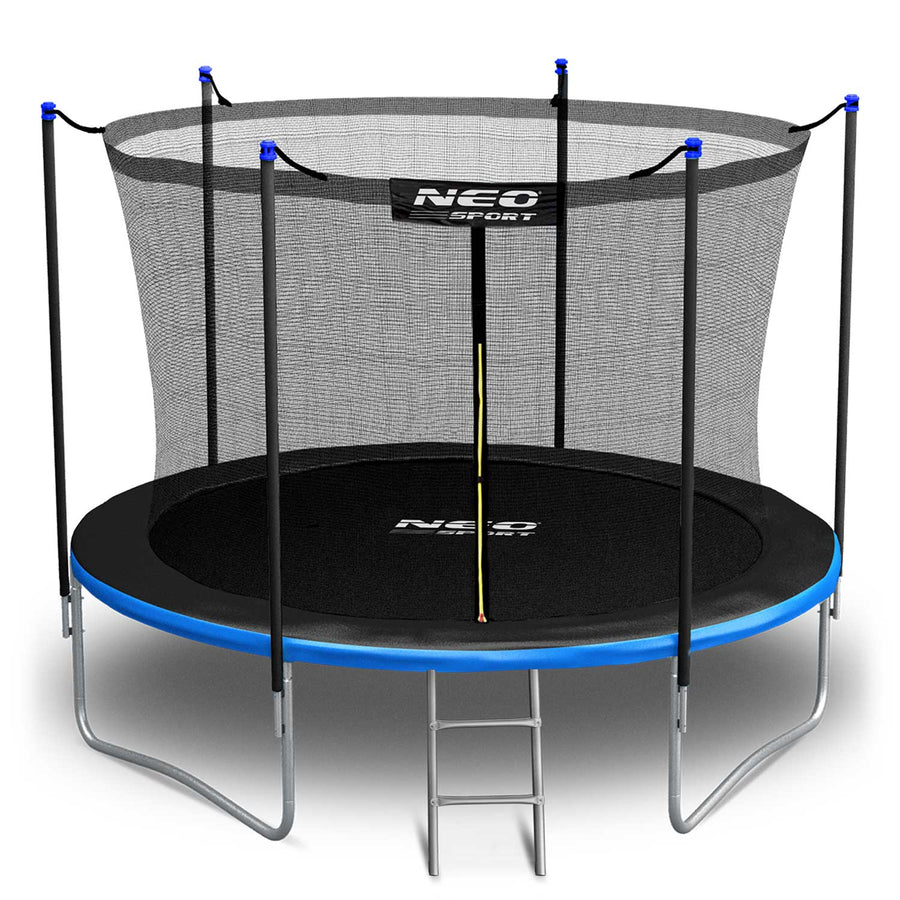 Havetrampolin 252 cm med sikkerhedsnet og metalstige - perfekt til haven