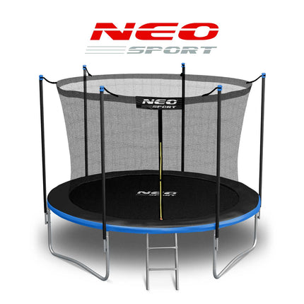 Havetrampolin 252 cm med sikkerhedsnet og metalstige - perfekt til haven