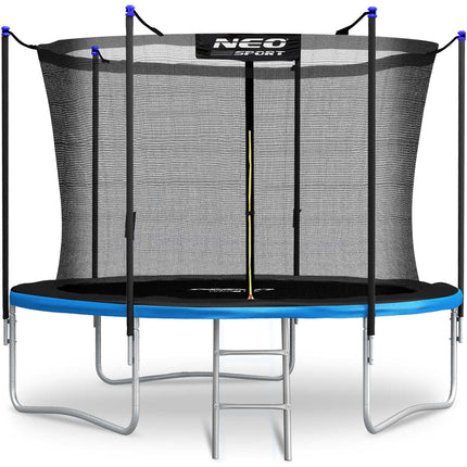 Havetrampolin 252 cm med sikkerhedsnet og metalstige - perfekt til haven