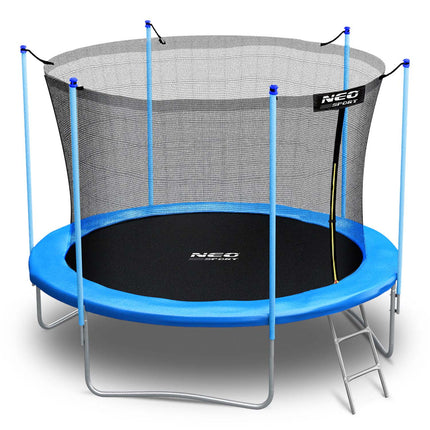 Havetrampolin 252 cm med sikkerhedsnet og stige - perfekt til haven