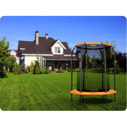 Havetrampolin til børn 152 cm med sikkerhedsnet - perfekt til leg og sjov i haven