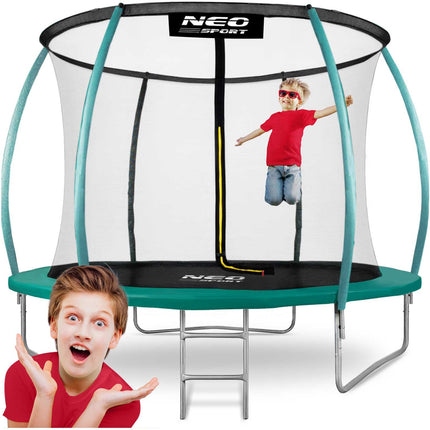Havetrampolin 312 cm med sikkerhedsnet og stige - perfekt til leg og sjov i haven