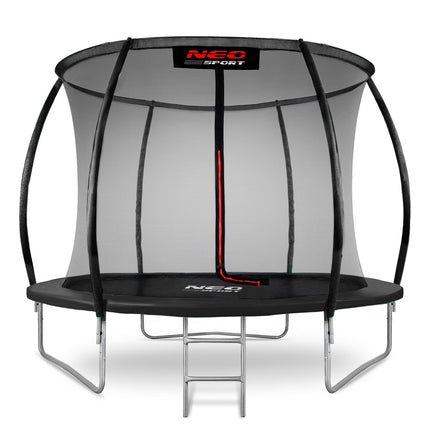 Havetrampolin 252 cm med sikkerhedsnet og metalstige - perfekt til sjov og leg i haven