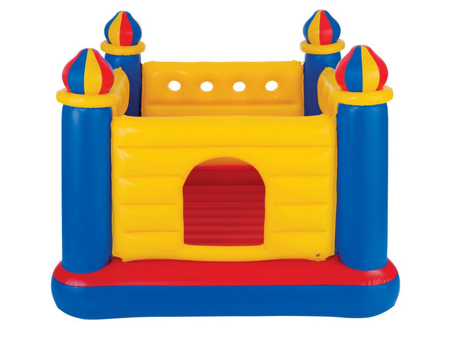 Trampolin med oppusteligt gulv og høje vægge til børn - 175 x 175 cm