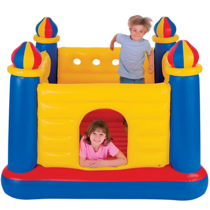 Trampolin med oppusteligt gulv og høje vægge til børn - 175 x 175 cm