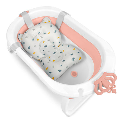 Foldbart babybadekar med sikkerhedsindsats til nyfødte - ideelt til badetid og komfortabel pleje
