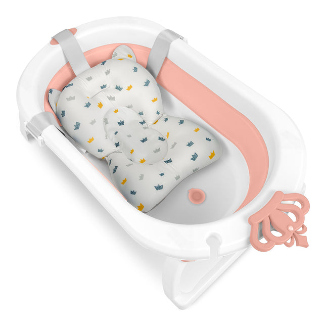 Foldbart babybadekar med sikkerhedsindsats til nyfødte - ideelt til badetid og komfortabel pleje