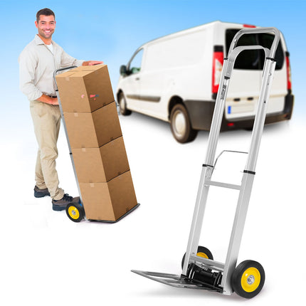Transportvogn til flytning og opbevaring - Foldbar vogn med ergonomisk håndtag og 90 kg bæreevne